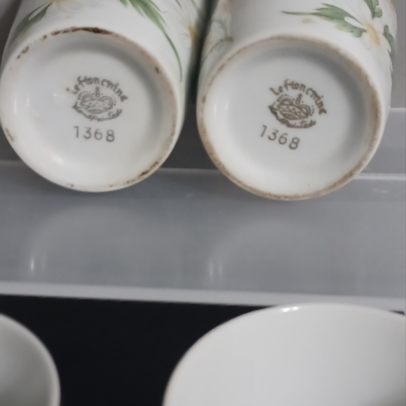 Lefton Gold Rimmed Vintage Numbered Hand Painted Daisies China - Picture 4 of 5